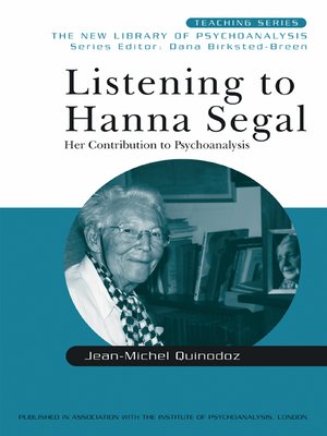 cover image of Listening to Hanna Segal